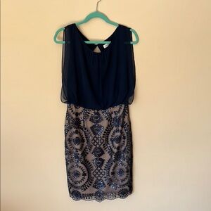 Navy Blue Cocktail Dress